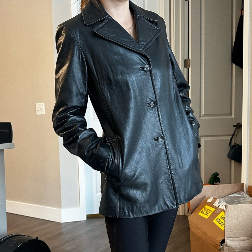 Leather Blazer